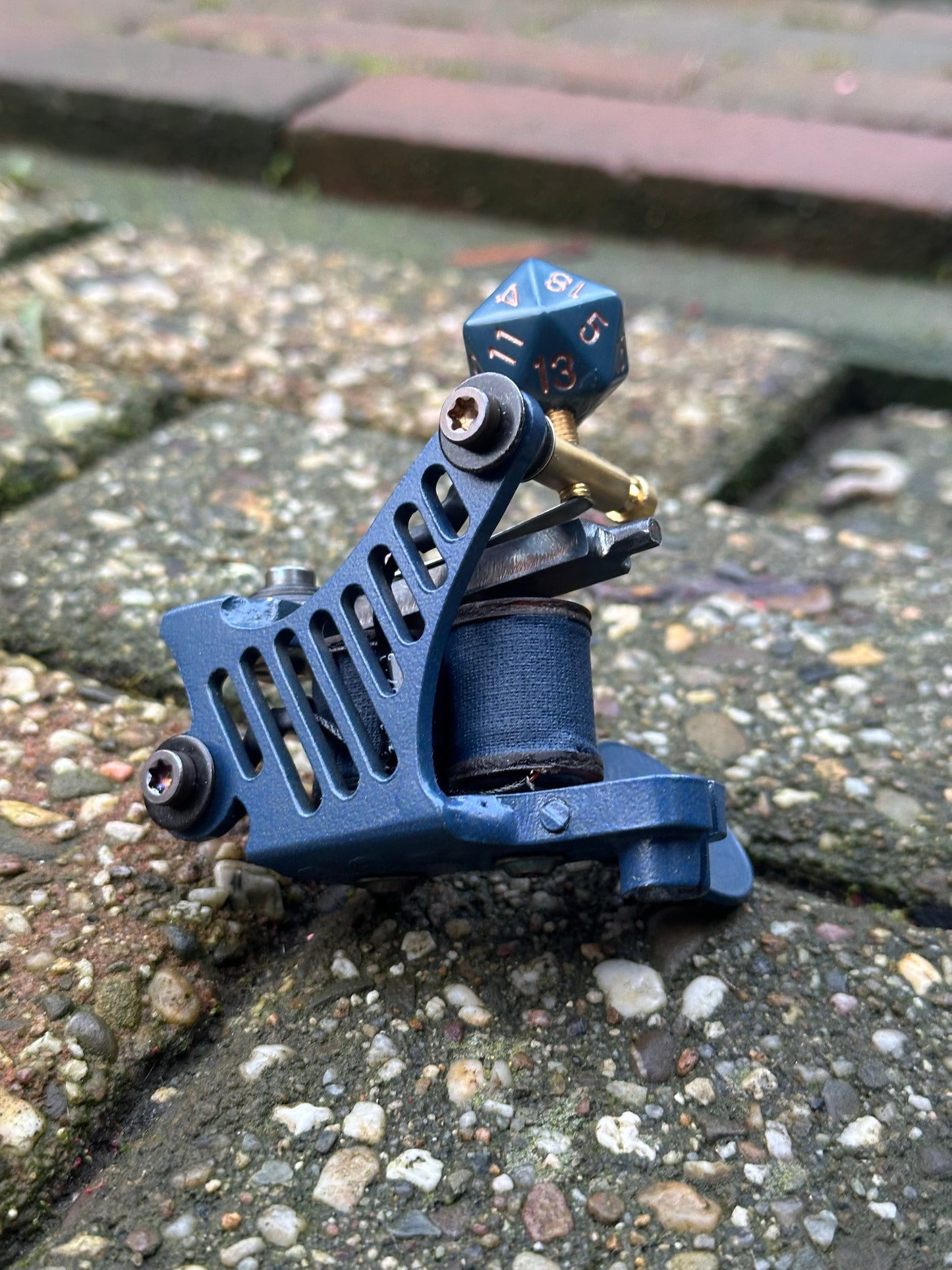 Hollow Spine d20 midnight blue